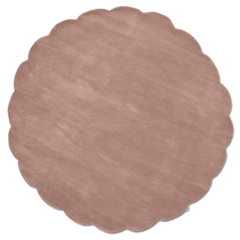 Classic Collection Rug Shell Round Pink