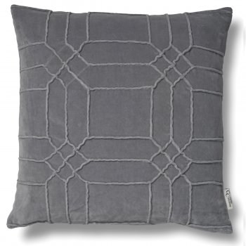 Cushion Cover Delhi 50x50 Slate Gray Classic Collection