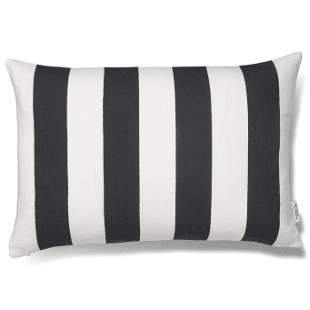 Cushion Cover Striped Black