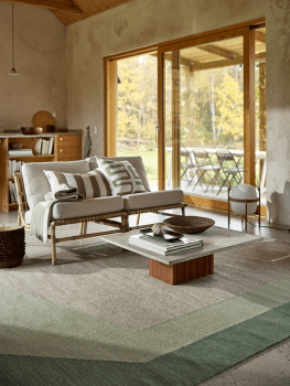 ullmatta-levels-grön-beige-classiccollection