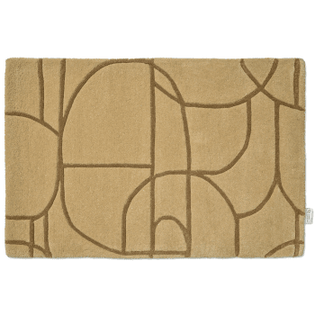 Fußmatte Modern Abstract Mustard