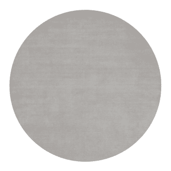 Maßgefertigter Teppich Solid Silber Rund