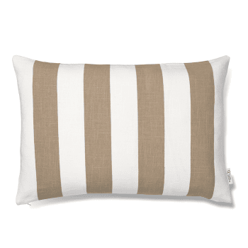 Cushion Cover Striped Beige