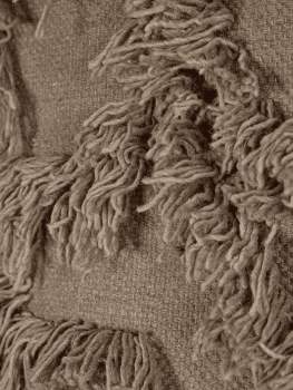 Handgjord textil väggbonad i ull och bomull