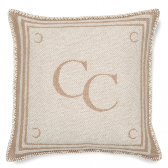 Cushion Cover Monogram 50x50 Beige