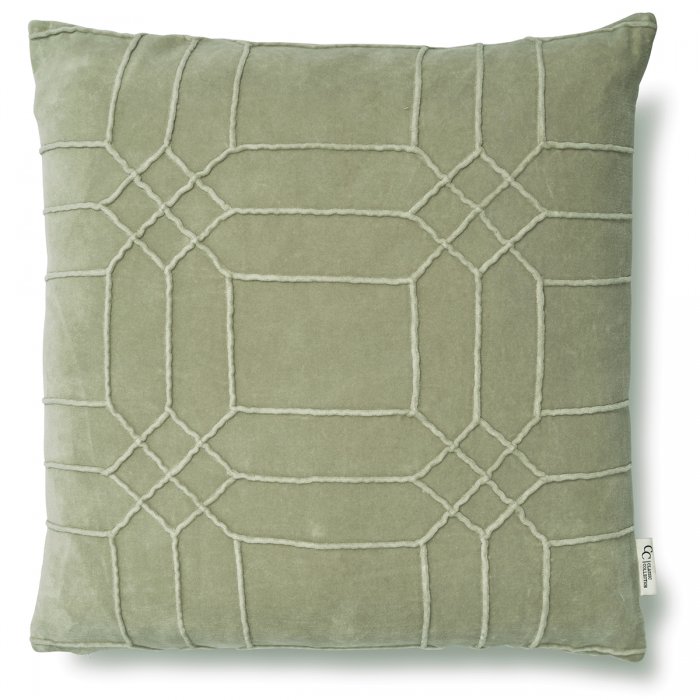 Classic Collection Cushion Cover Delhi 50x50 Tea Green