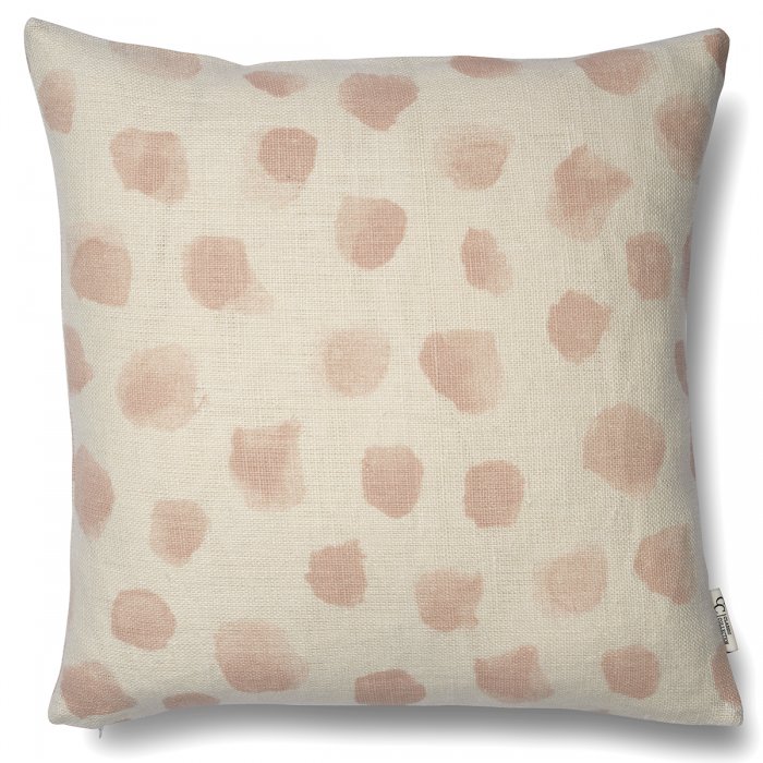 Classic Collection Cushion Cover Dotty 50x50 White/Rose Smoke Pink