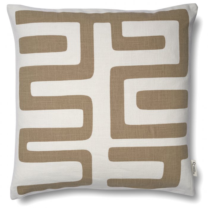 Kuddfodral Labyrinth 50x50 Simply Taupe Classic Collection