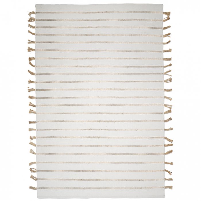 Rug Cochin White/Jute Custom Size Classic Collection