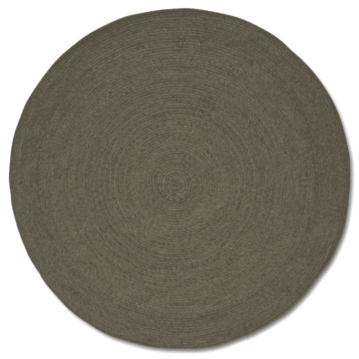 Custom-Sized Rug Merino Darkgreen Round