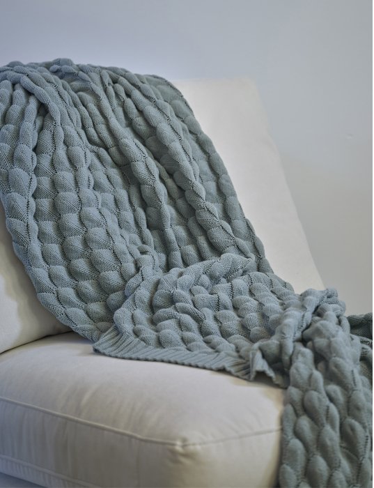 Throw Gems Slate Grey